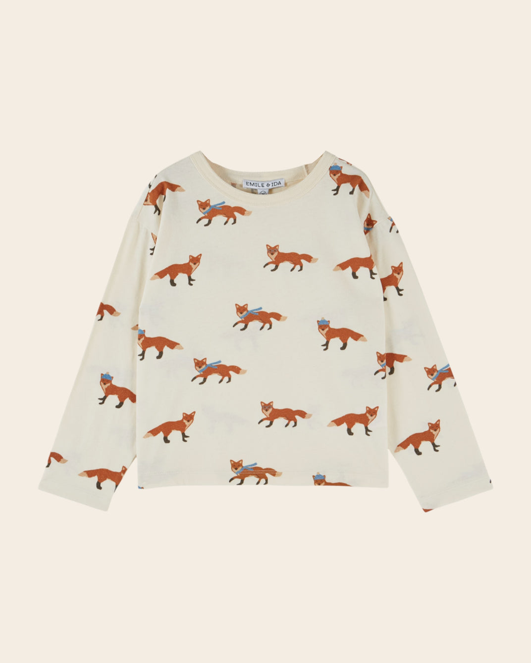 T-shirt manches longues - Renard écru