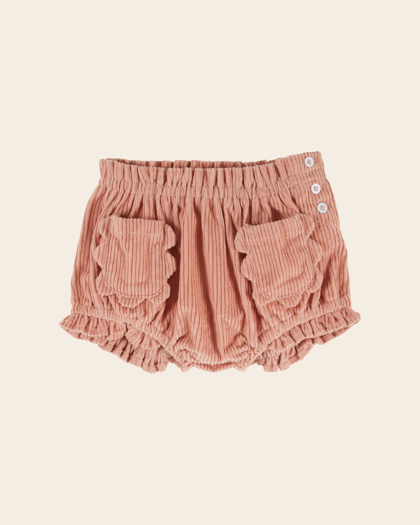 Bloomer - Velours côtelé rose