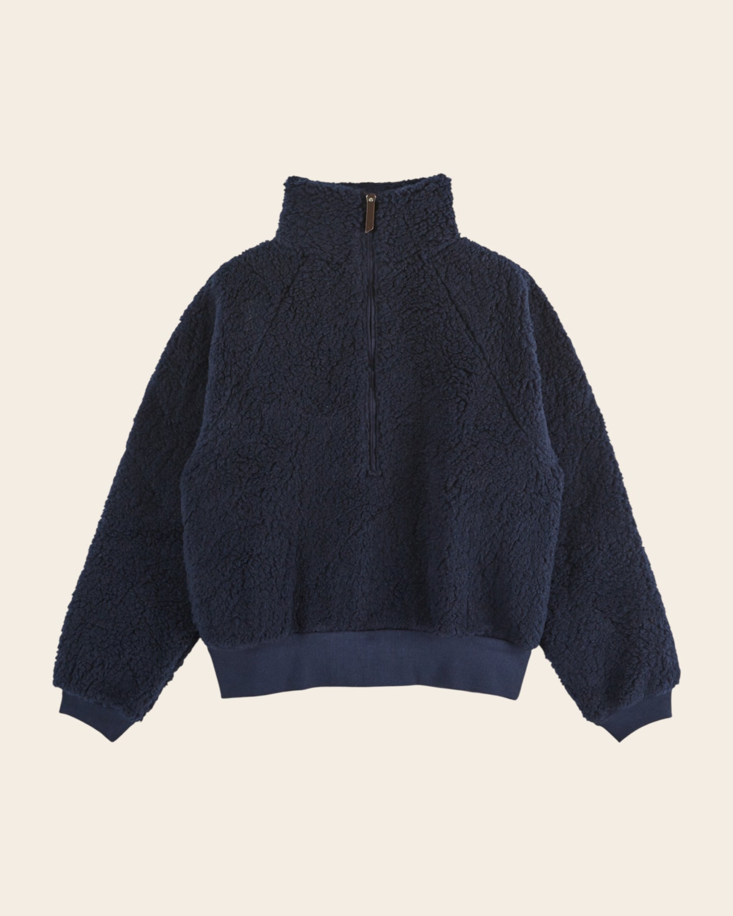 Sweat zippé - Sherpa bleu marine