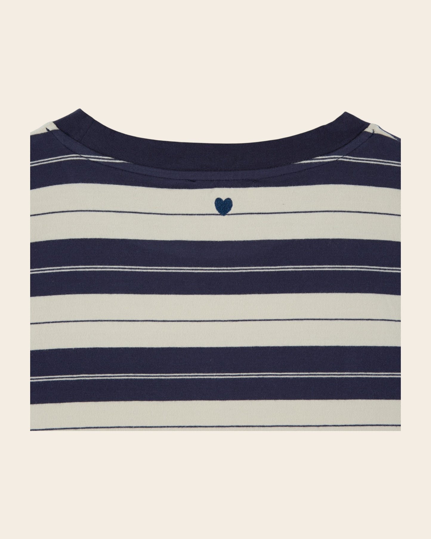 T-shirt - Oversize rayures bleu et écru