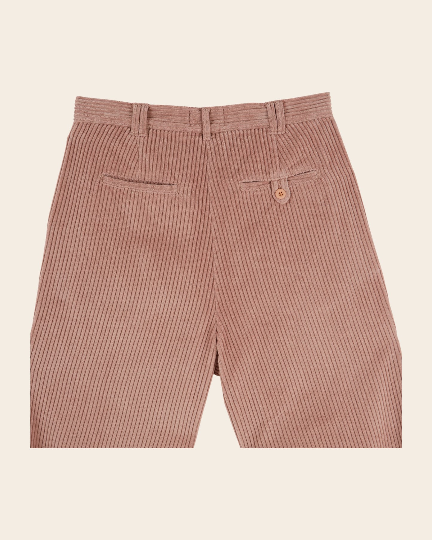 Pantalon - Velours cotelé vieux rose
