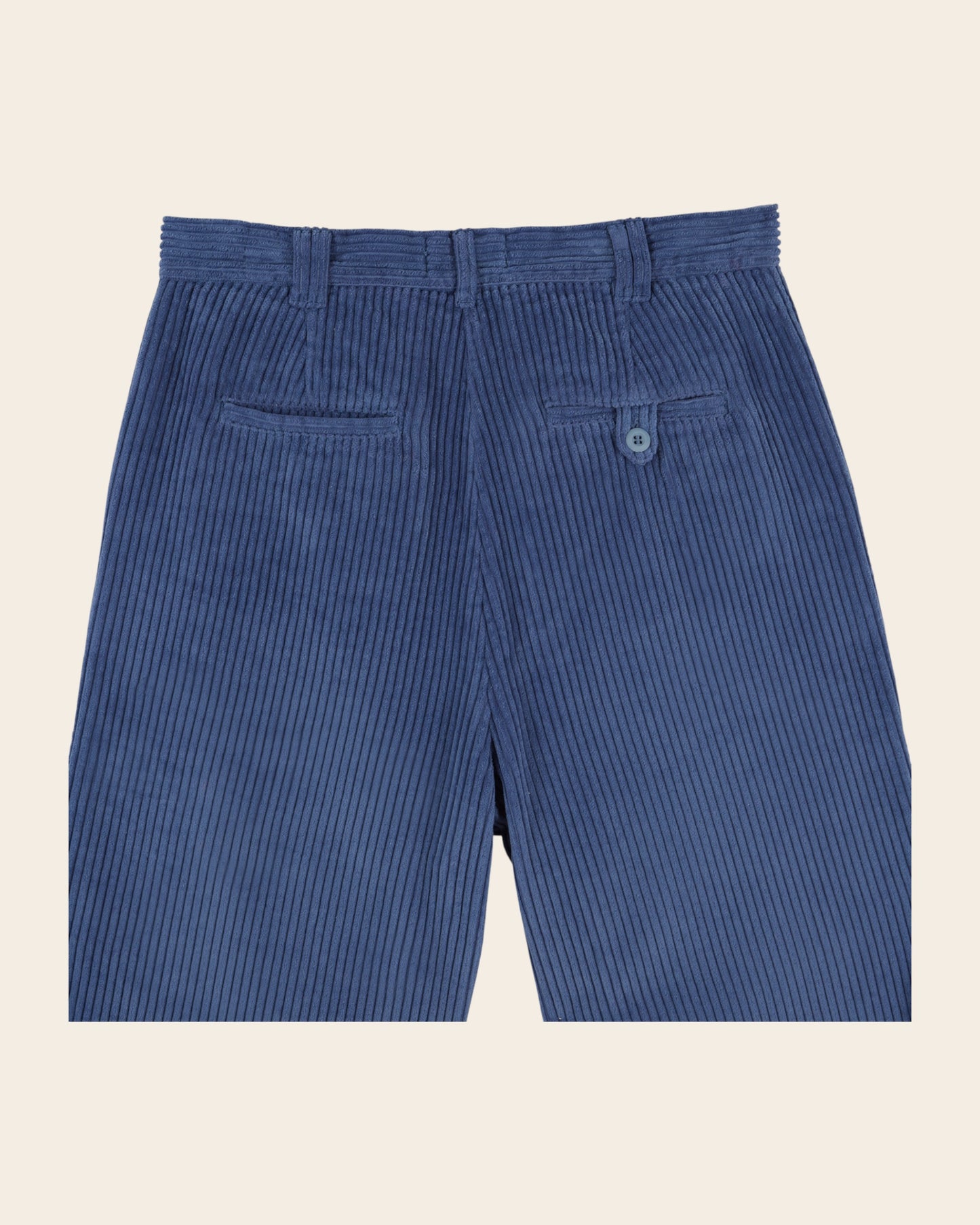 Pantalon - Velours cotelé bleu