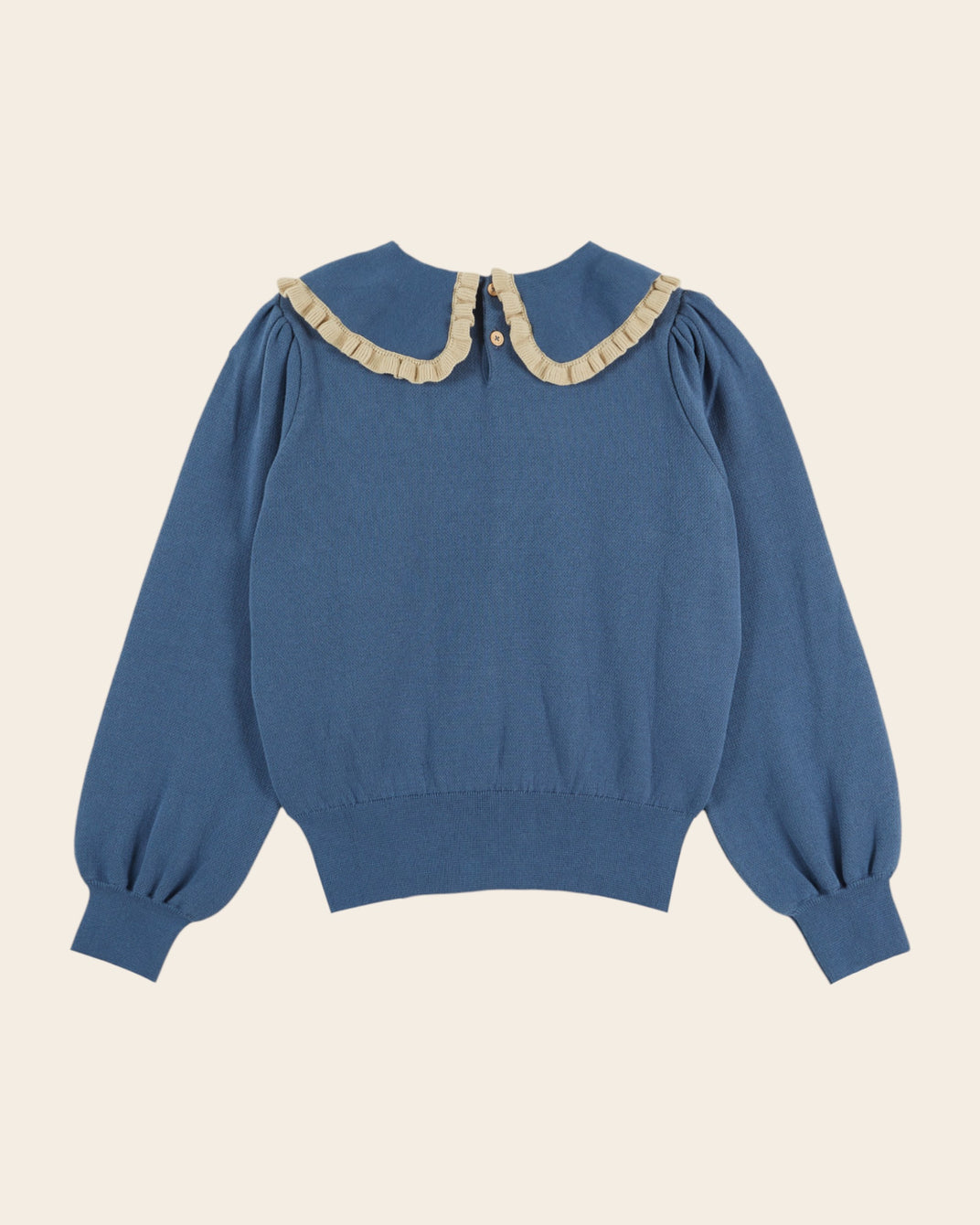 Pull - Jacquard mouton bleu