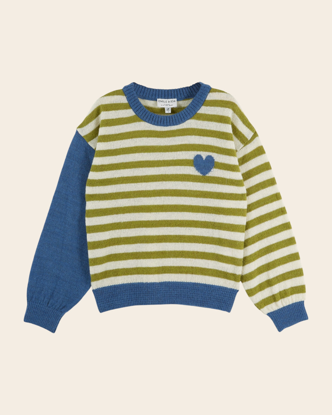 Pull - Rayé vert