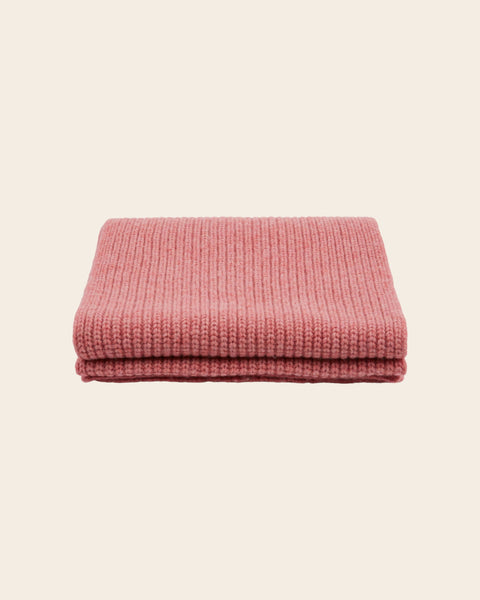 Echarpe - Laine mérinos rose