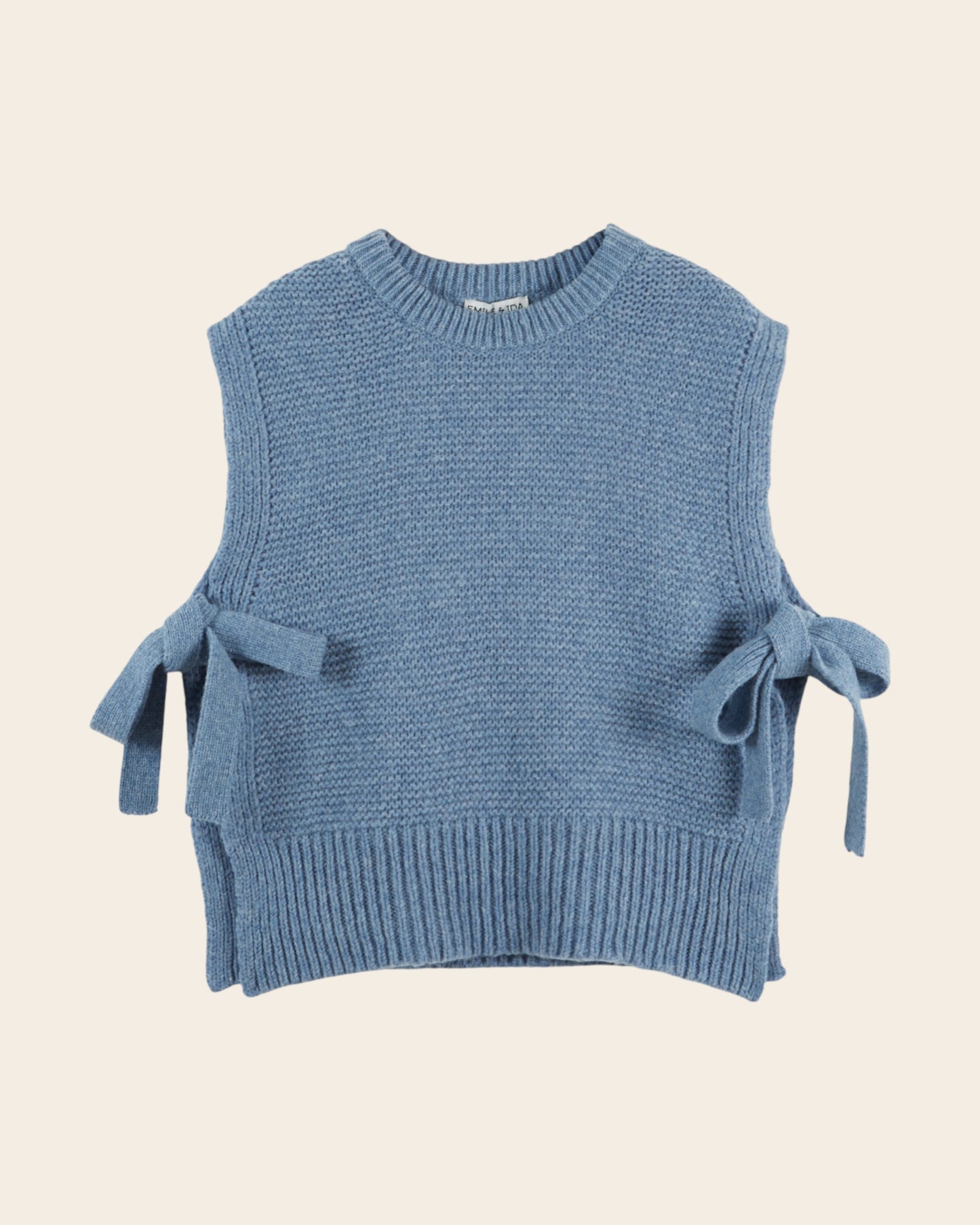 Pull sans manches - A nouer bleu