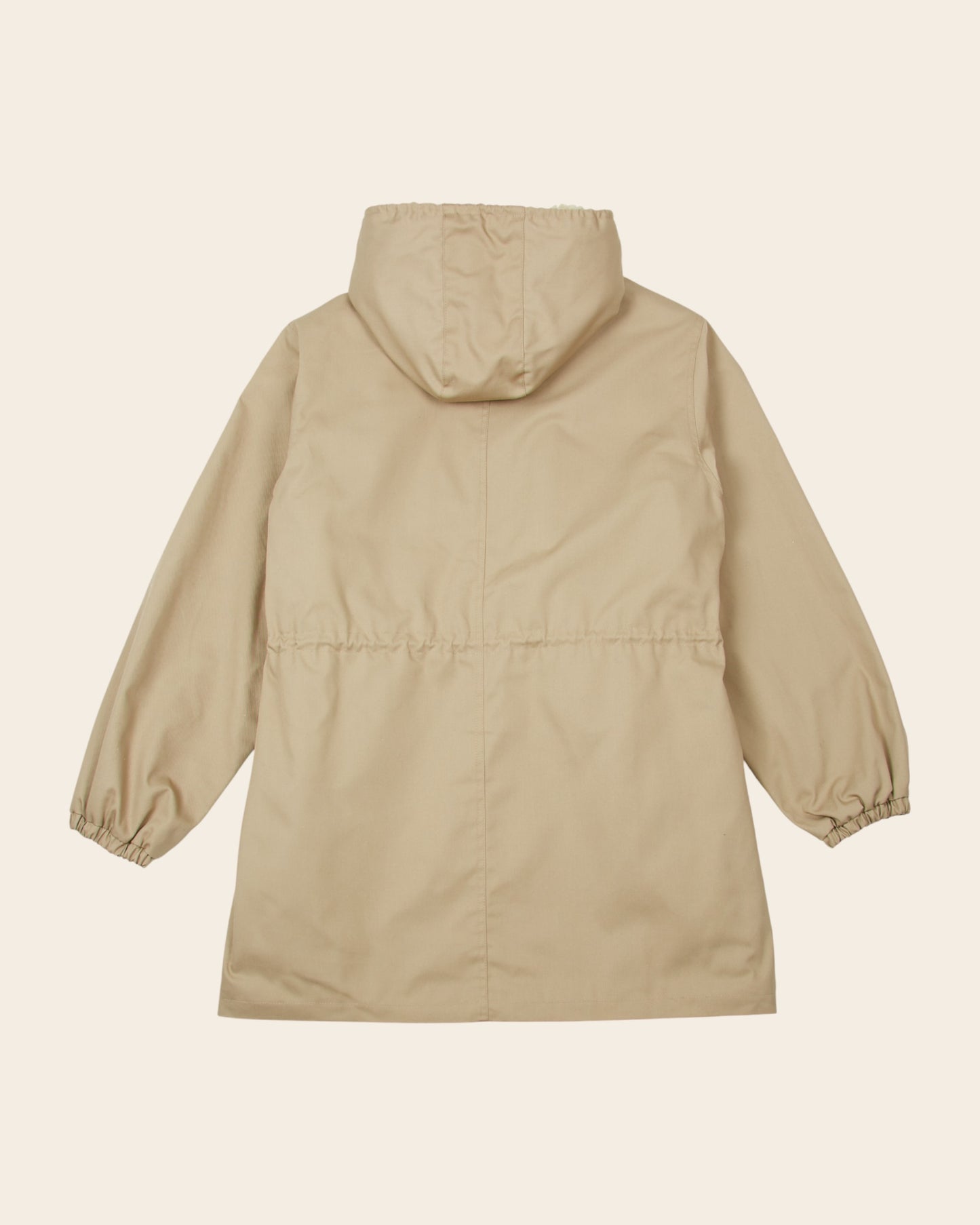 Parka - Doublée moumoute beige