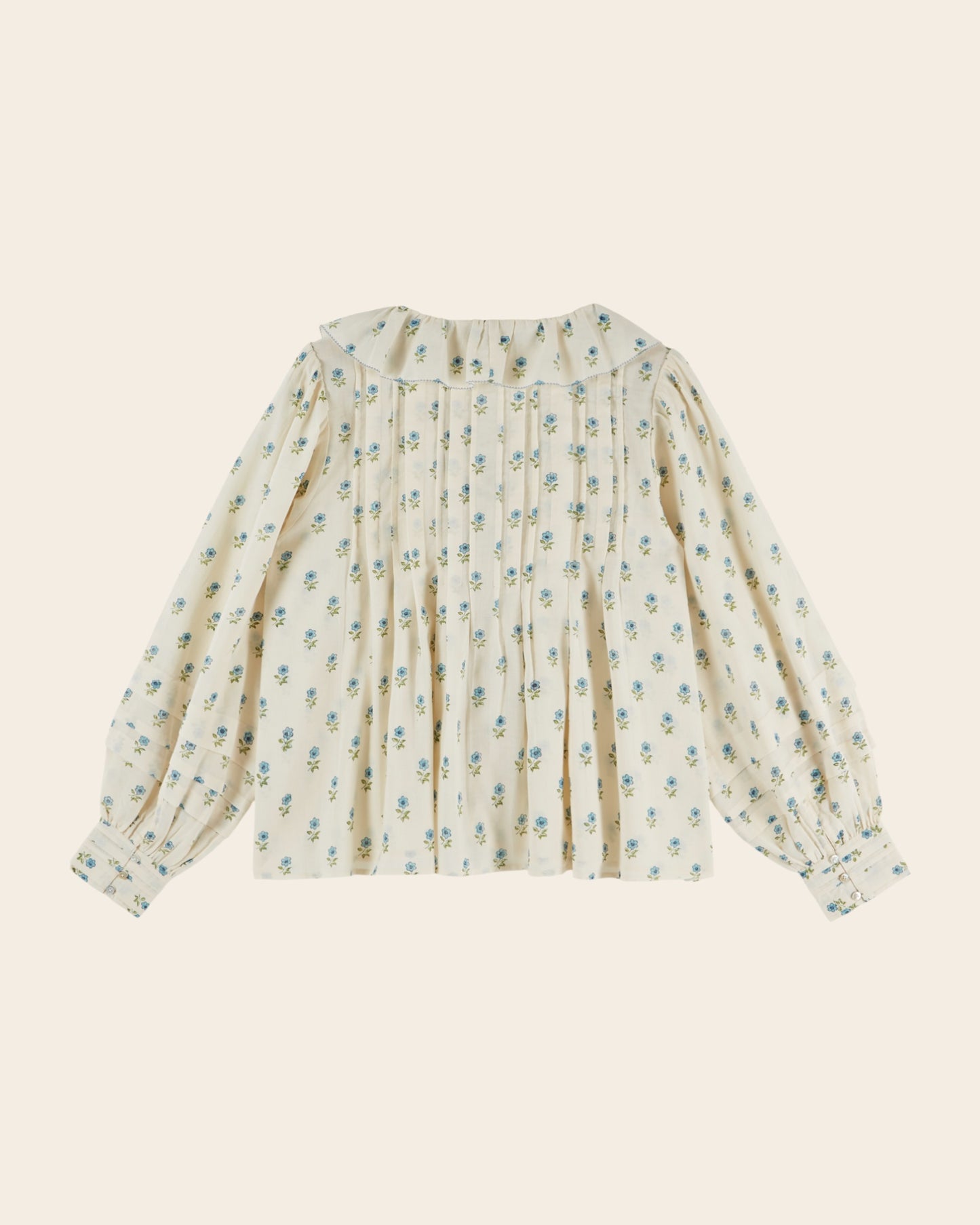 Blouse - Fleurie khadi écru