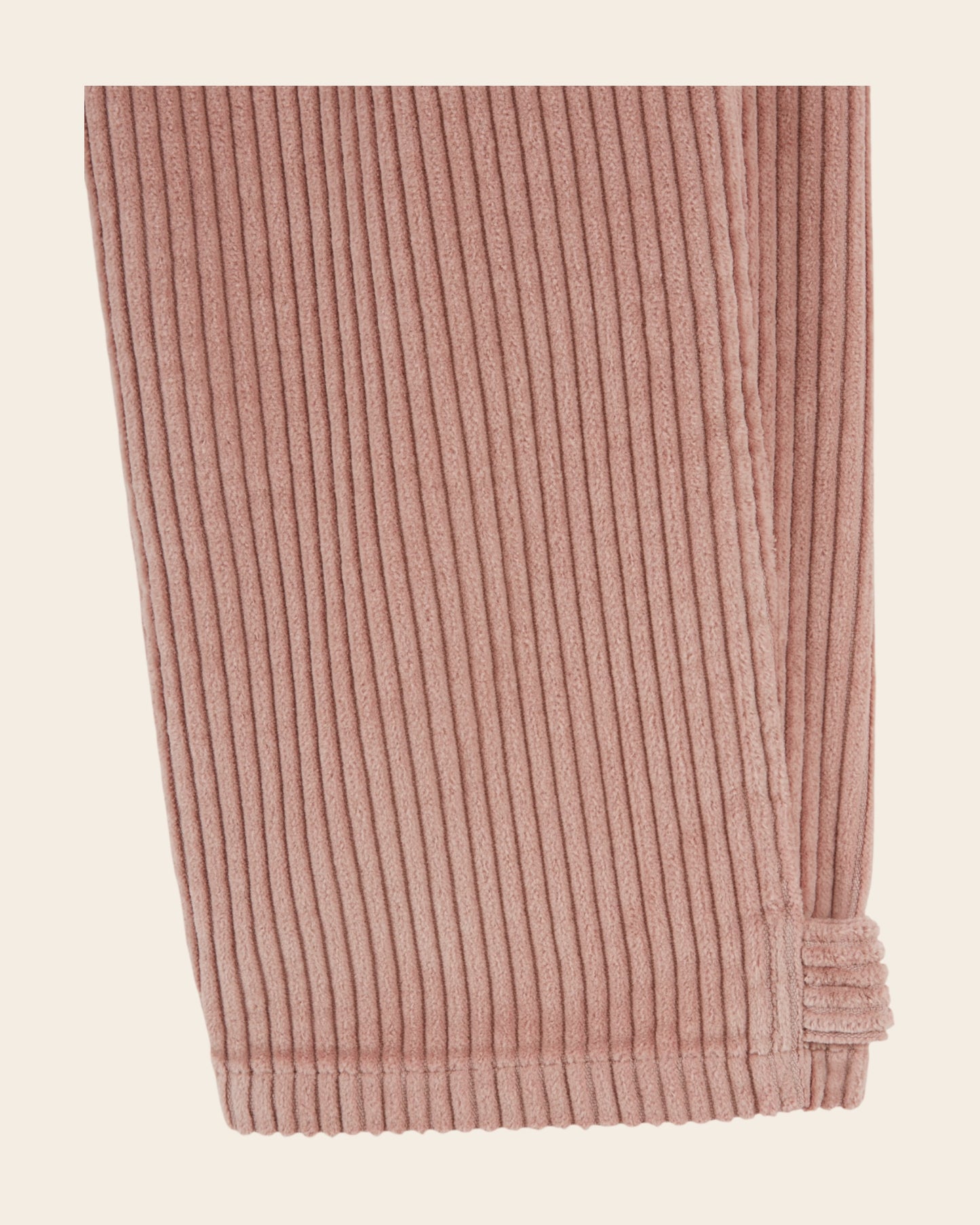 Pantalon jogger - Velours cotelé vieux rose