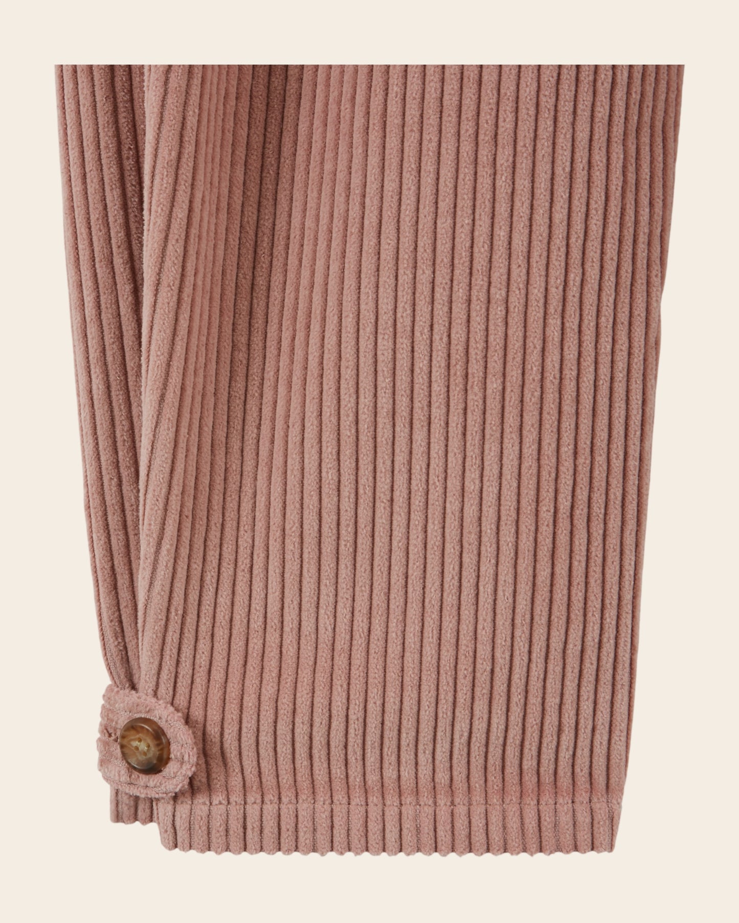 Pantalon jogger - Velours cotelé vieux rose