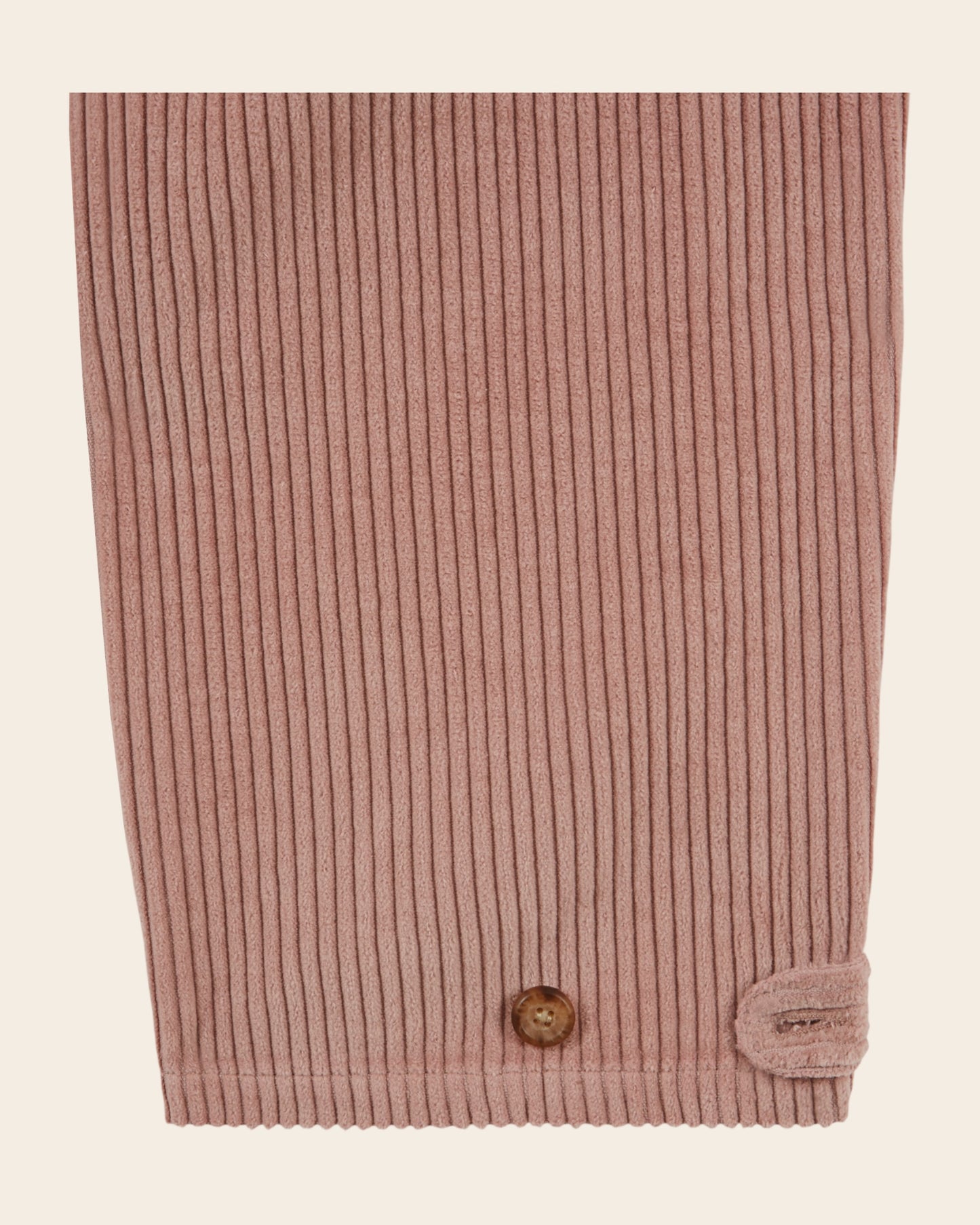 Pantalon jogger - Velours cotelé vieux rose