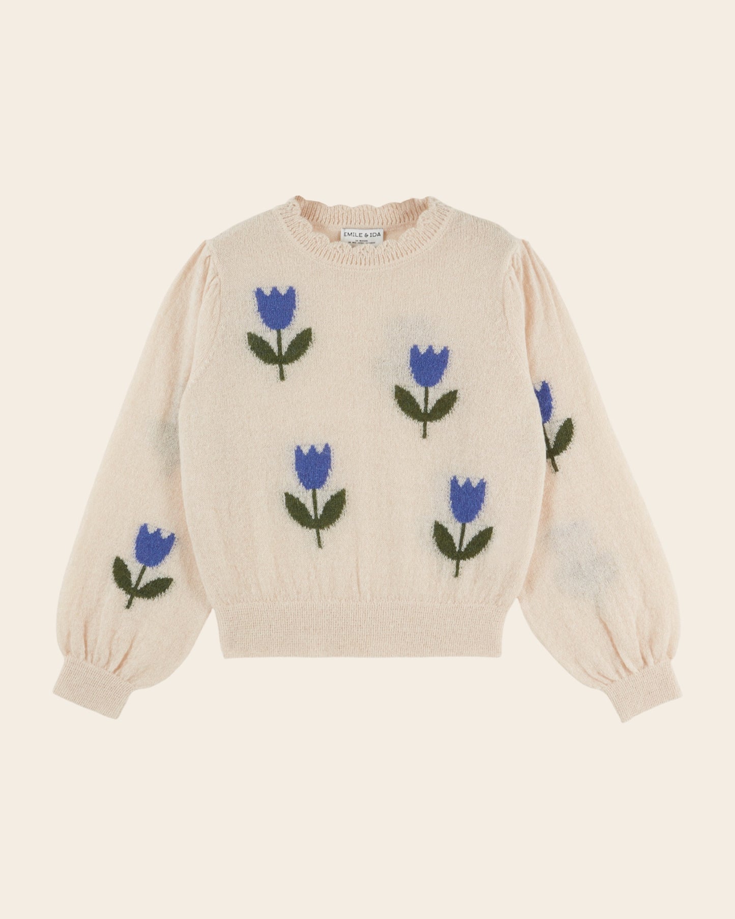 Pull femme - Tulipe bleue
