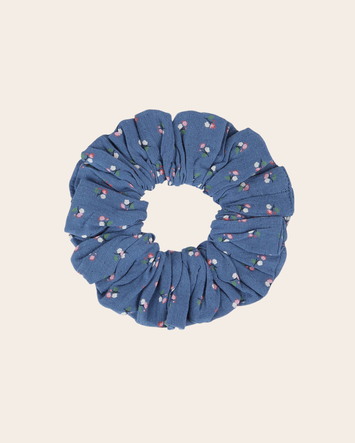 Chouchou - Mini fleurs bleu